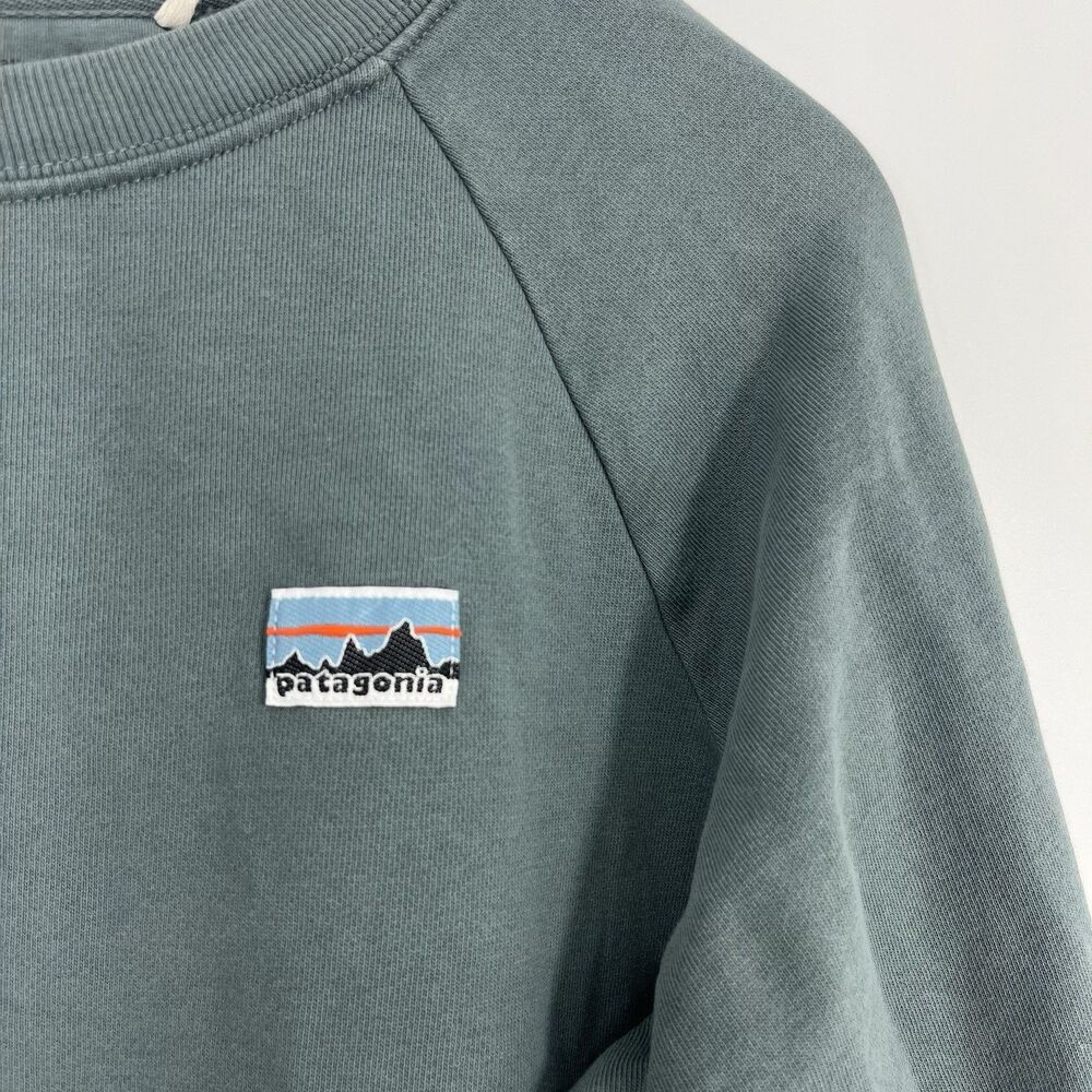 Patagonia Sweatshirt Size Small Womens Green Regenerative Organic Cotton Top - Picture 4 of 9
